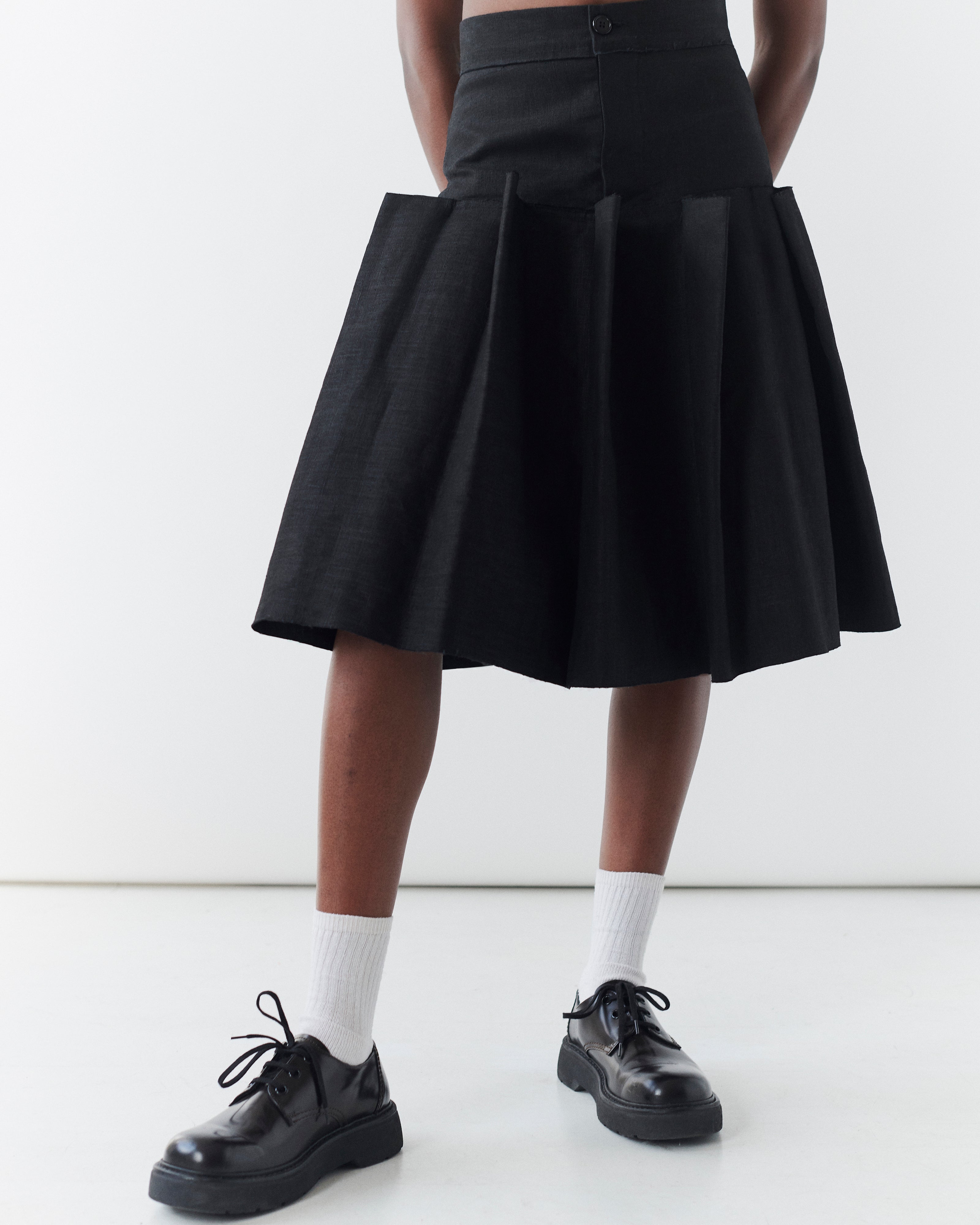 Pleated Midi Skirt
