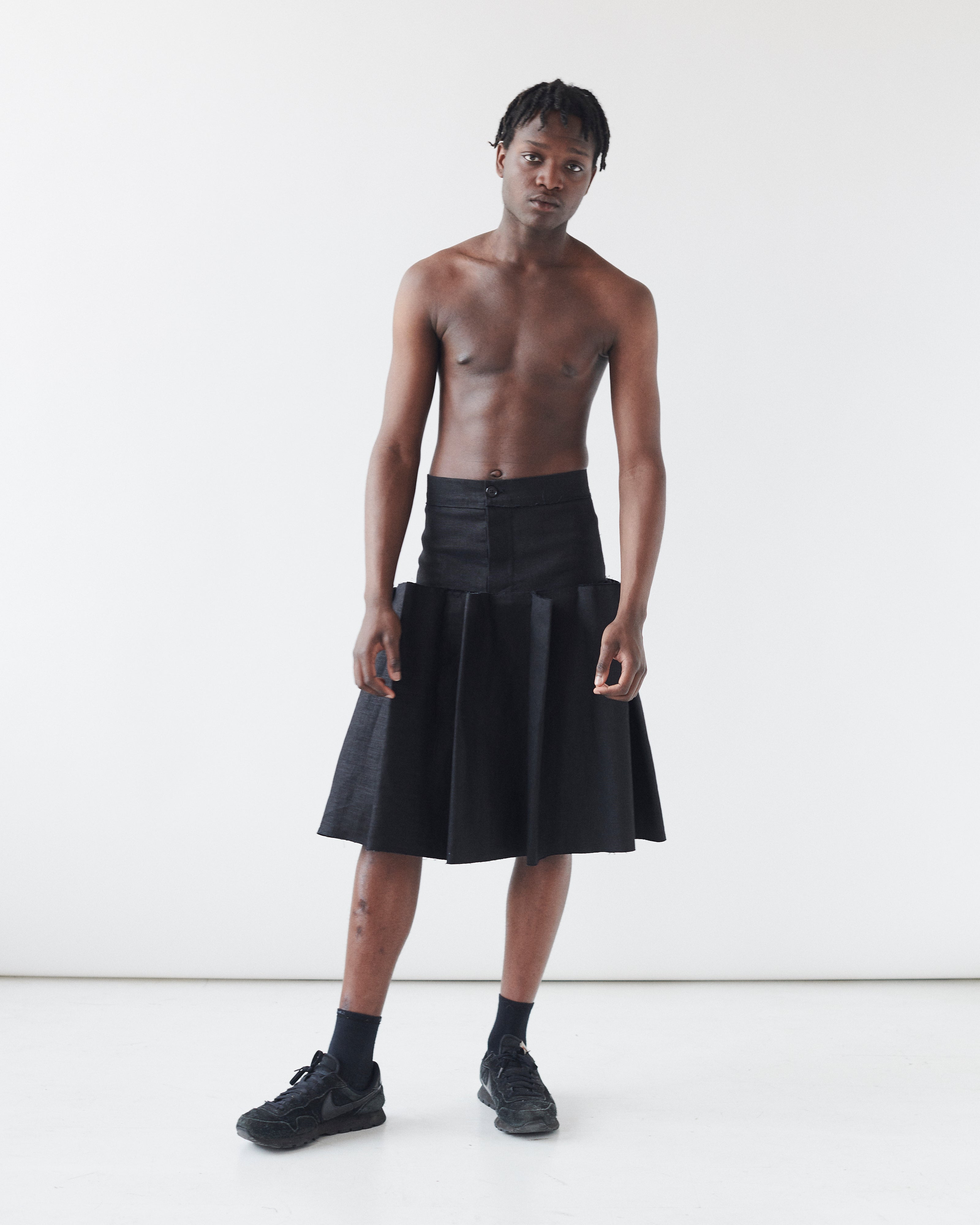 Pleated Midi Skirt